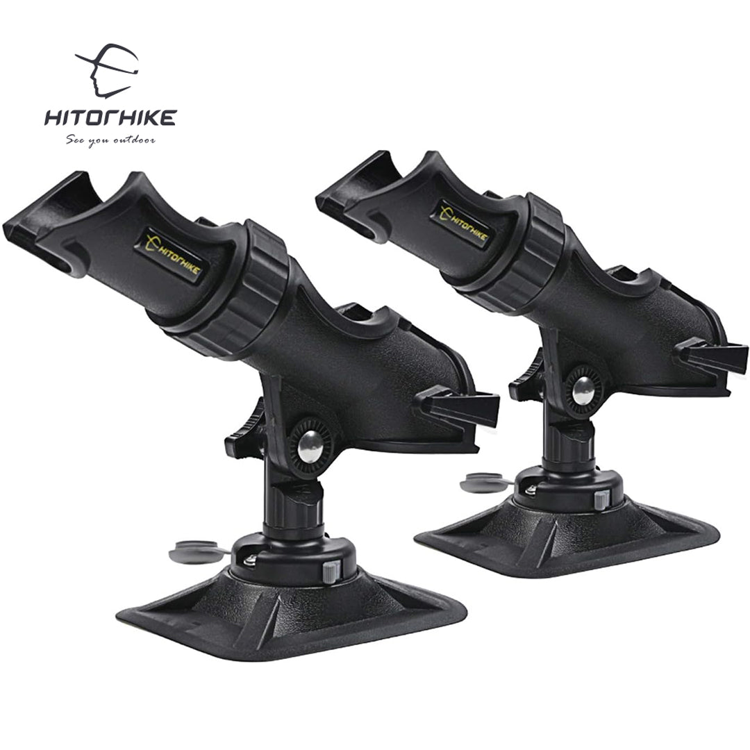HITORHIKE Fishing Rod Holder Universal Fit Kit Allows for 360-degree Adjustment Kayak Fishing Boat Powerlock Rod Holder