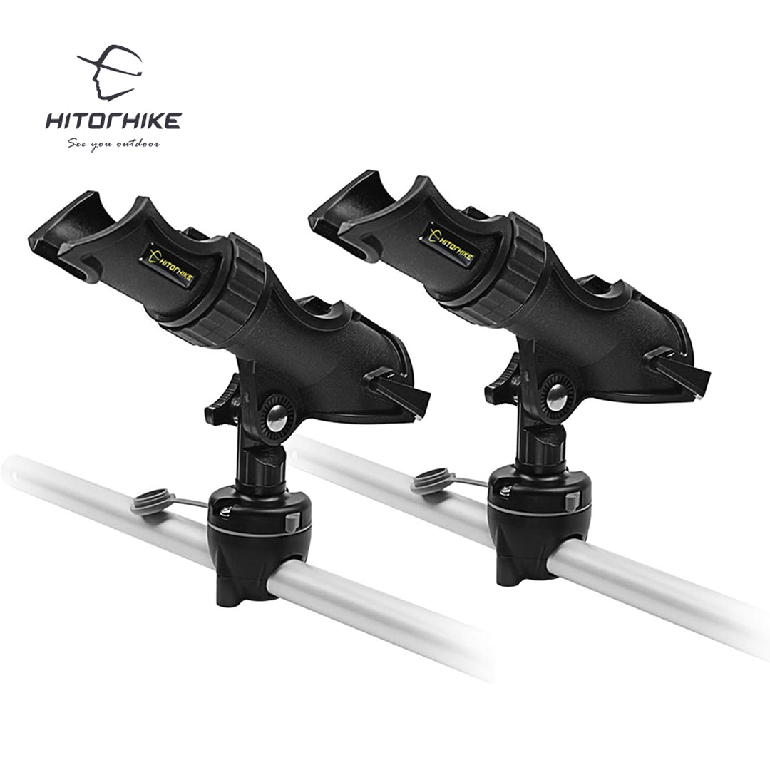 HITORHIKE Fishing Rod Holder Universal Fit Kit Allows for 360-degree Adjustment Kayak Fishing Boat Powerlock Rod Holder