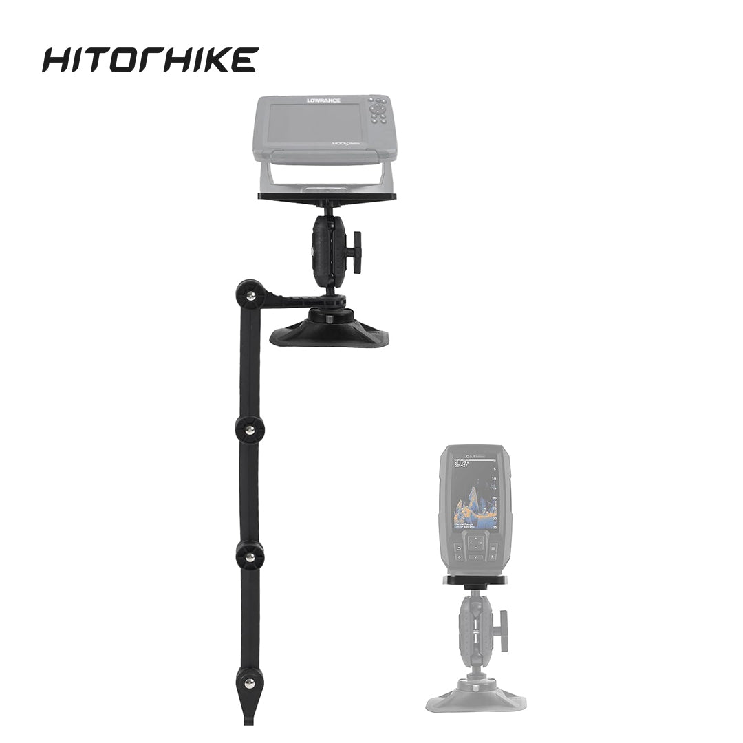 HITORHIKE Universal Fish Finder RIB Mount Pro Set for Kayak(with Arms)