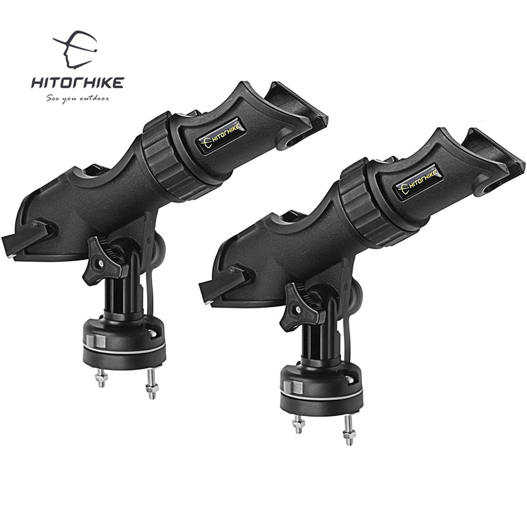 HITORHIKE Fishing Rod Holder Universal Fit Kit Allows for 360-degree Adjustment Kayak Fishing Boat Powerlock Rod Holder