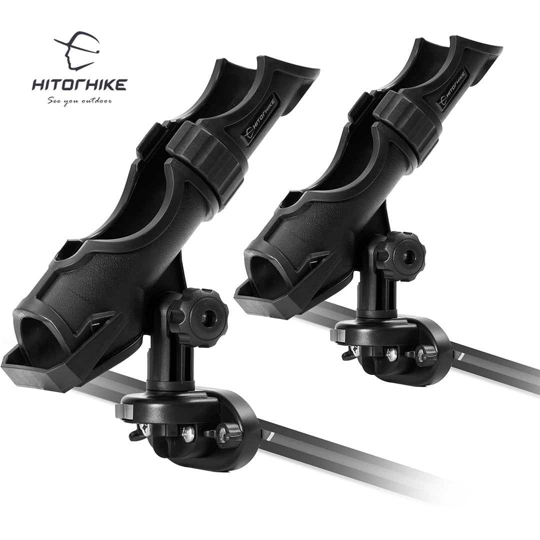 HITORHIKE Fishing Rod Holder Universal Fit Kit Allows for 360-degree Adjustment Kayak Fishing Boat Powerlock Rod Holder