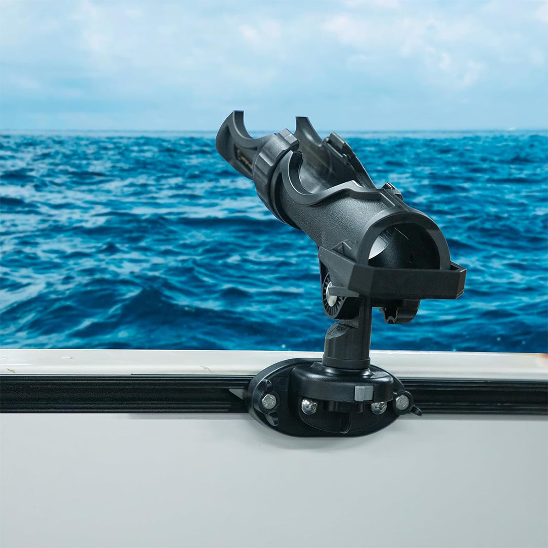 HITORHIKE Fishing Rod Holder Universal Fit Kit Allows for 360-degree Adjustment Kayak Fishing Boat Powerlock Rod Holder