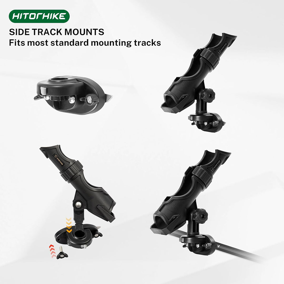 HITORHIKE Fishing Rod Holder Universal Fit Kit Allows for 360-degree Adjustment Kayak Fishing Boat Powerlock Rod Holder