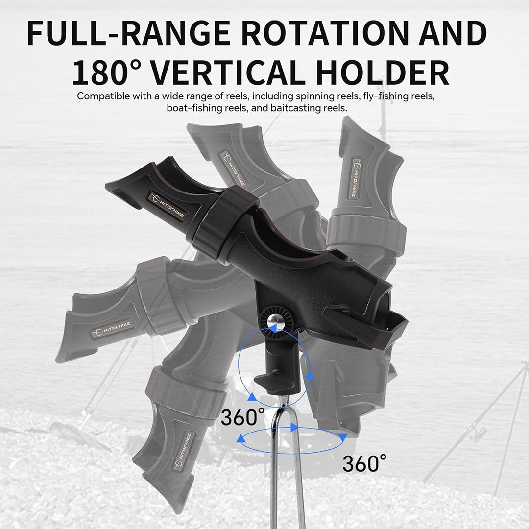 HITORHIKE Pro Fishing Rod Holder 2 PCS(Regular Style)