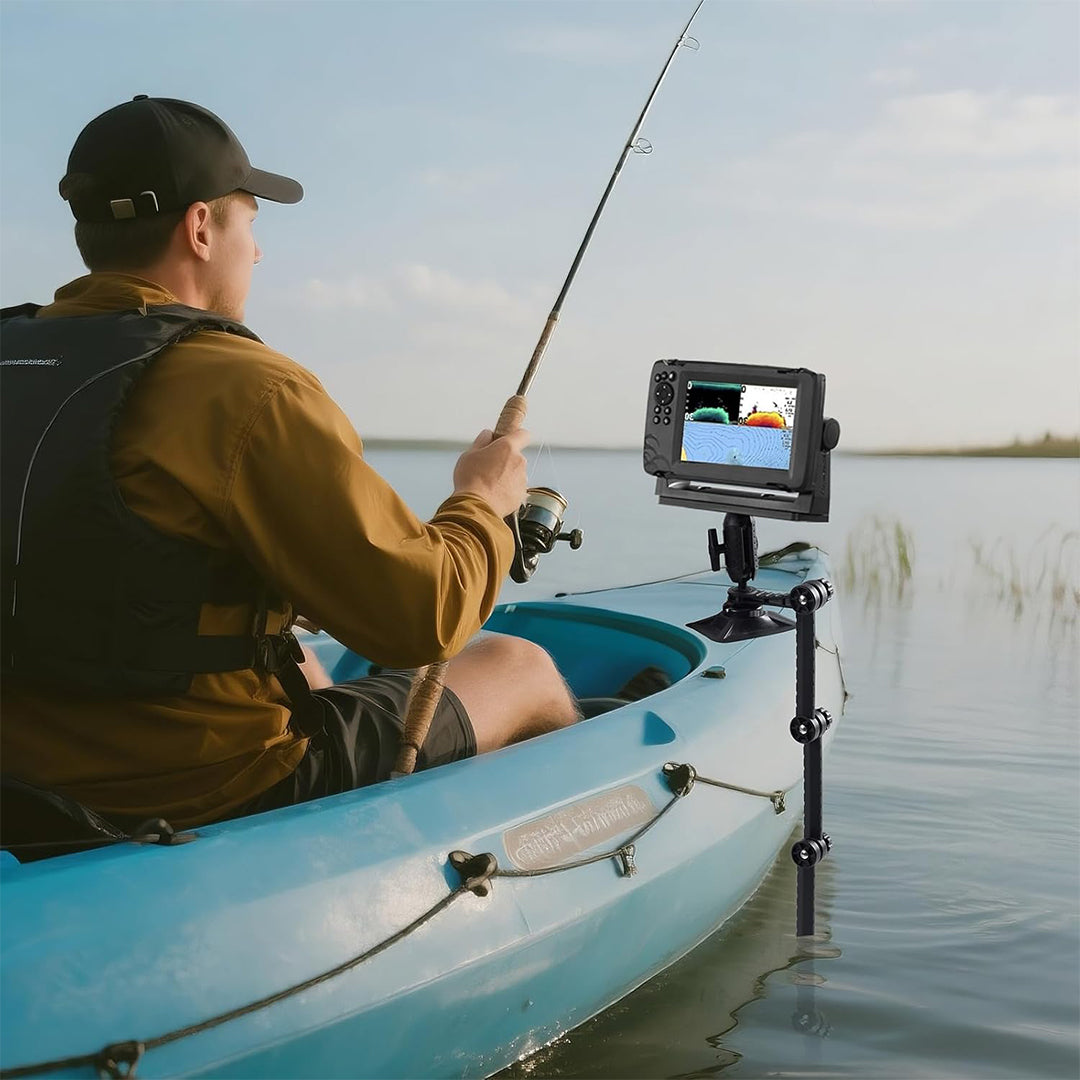 HITORHIKE Universal Fish Finder RIB Mount Pro Set for Kayak(with Arms)