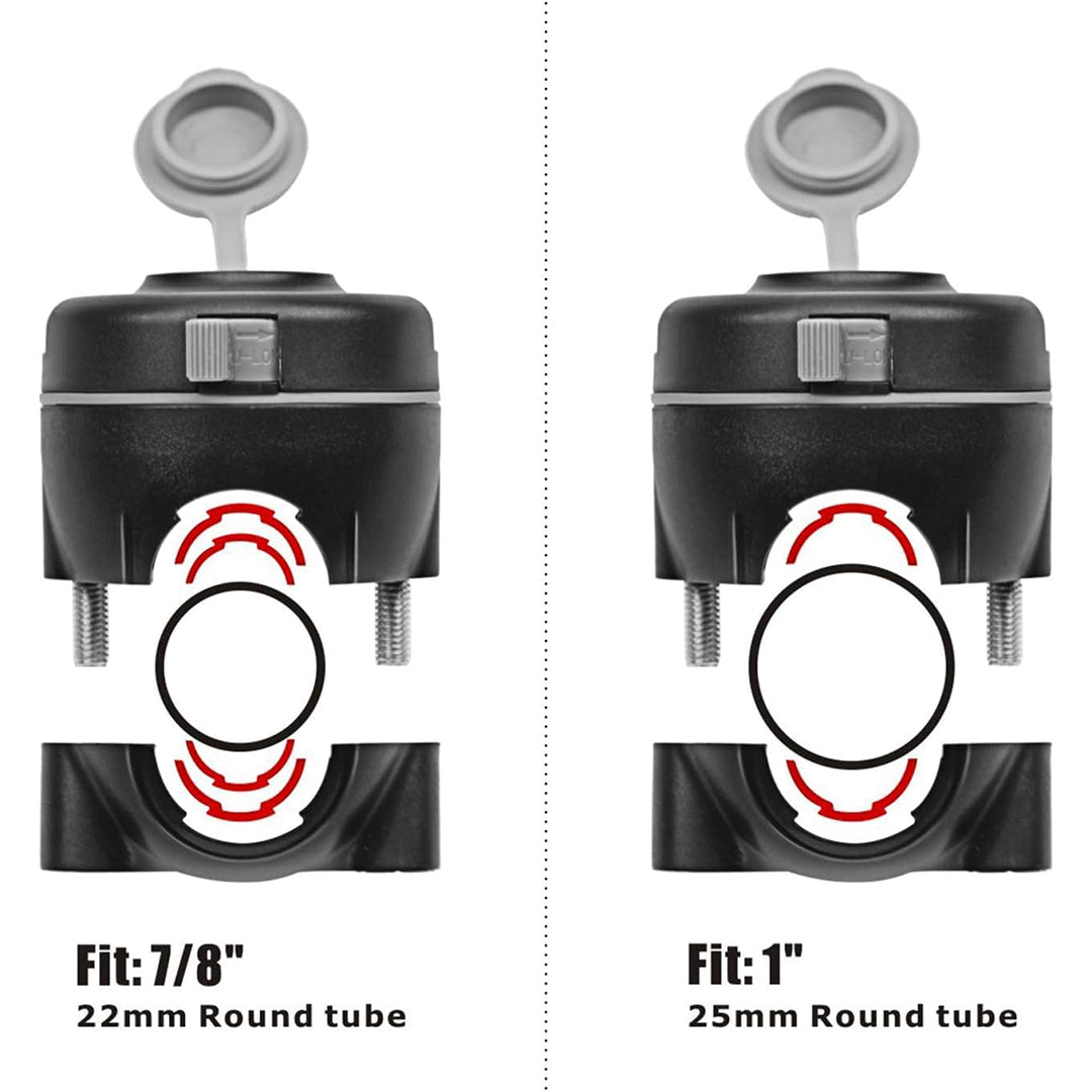 HITORHIKE Boat Fishing Accessories Round Rail Mounting Adapter