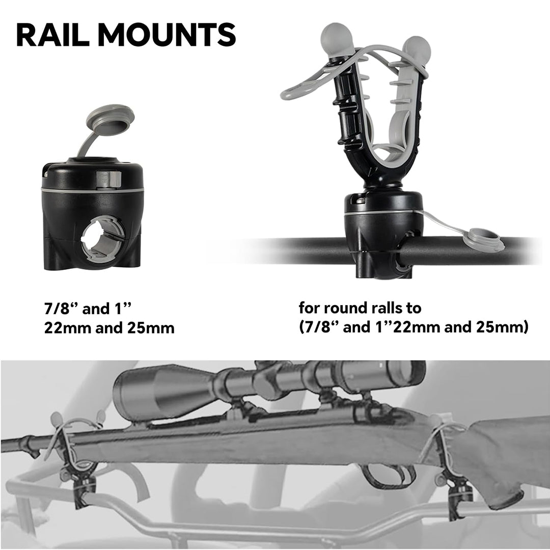 HITORHIKE Clamp-On Gun Mount Holder 2 PCS