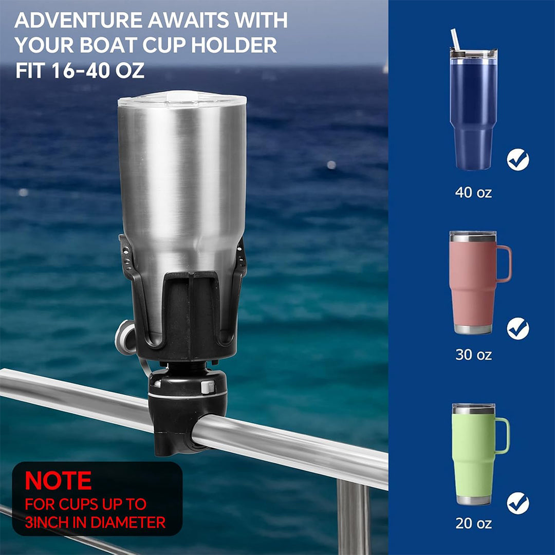 HITORHIKE Boat Cup Holder with Mount 1 PC