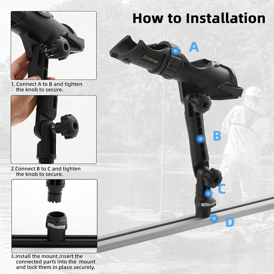 HITORHIKE Fishing Rod Holder Accessories Height Extender 2 PCS