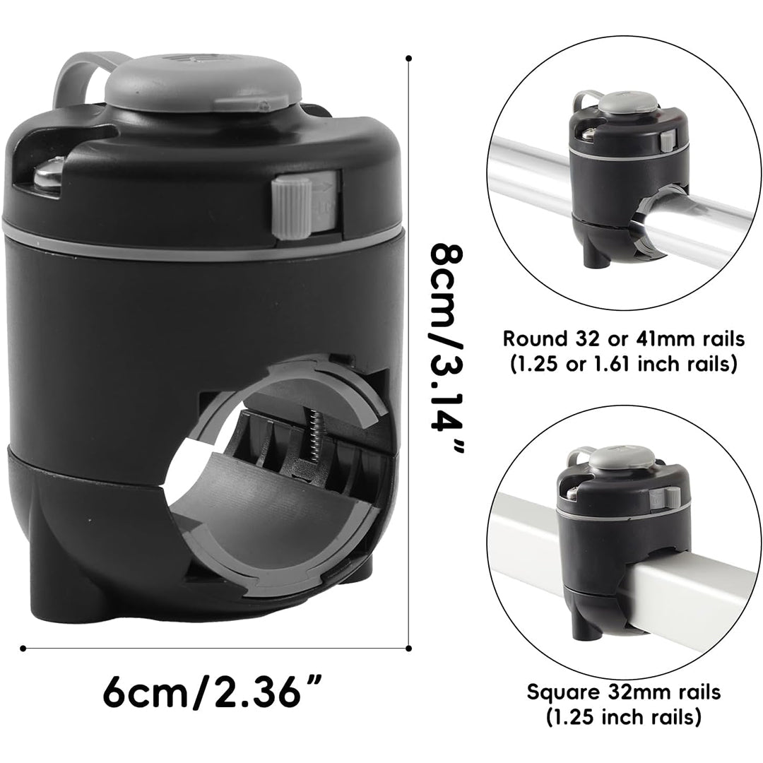 HITORHIKE Boat Fishing Accessories Square Round Rail Mounting Adapter