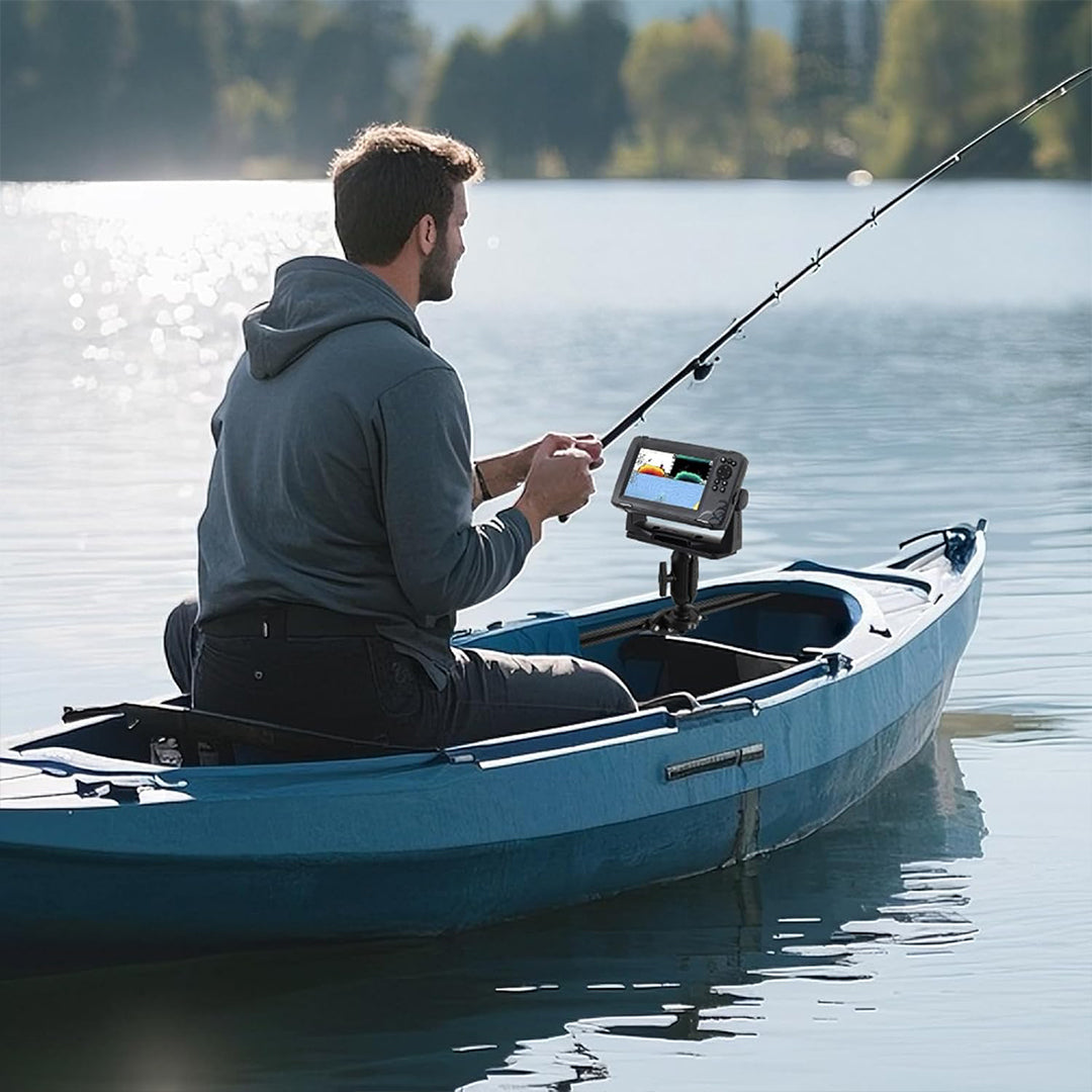 HITORHIKE Universal Fish Finder Side Track Mount Base Set for Kayak