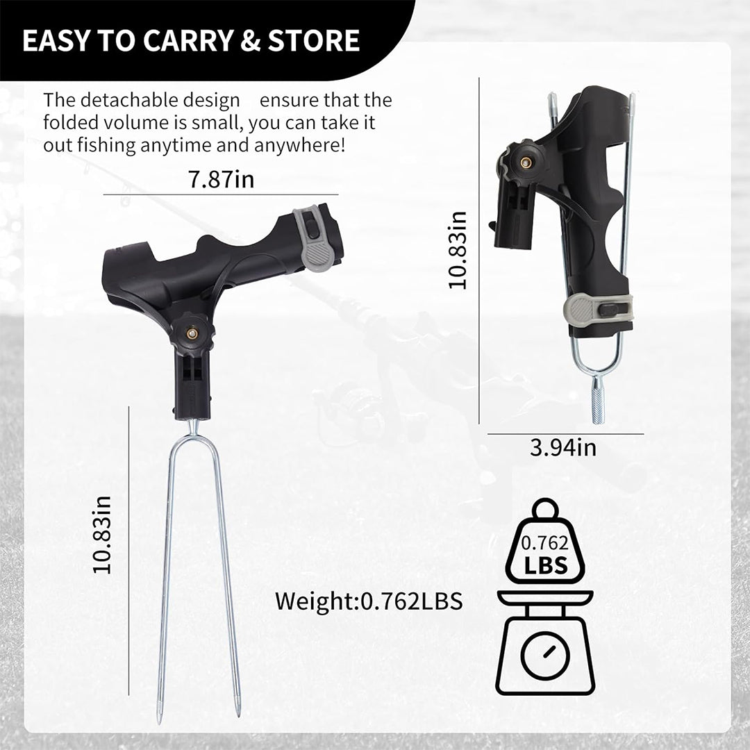 HITORHIKE Pro Fishing Rod Holder 2 PCS(Simple Style)