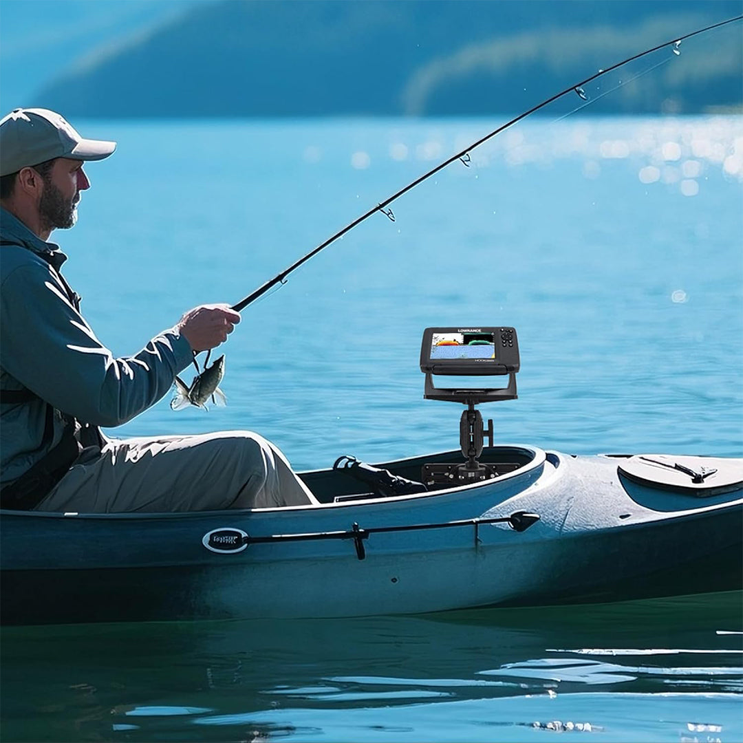 HITORHIKE Universal Fish Finder Side Track Mount Base Set for Kayak