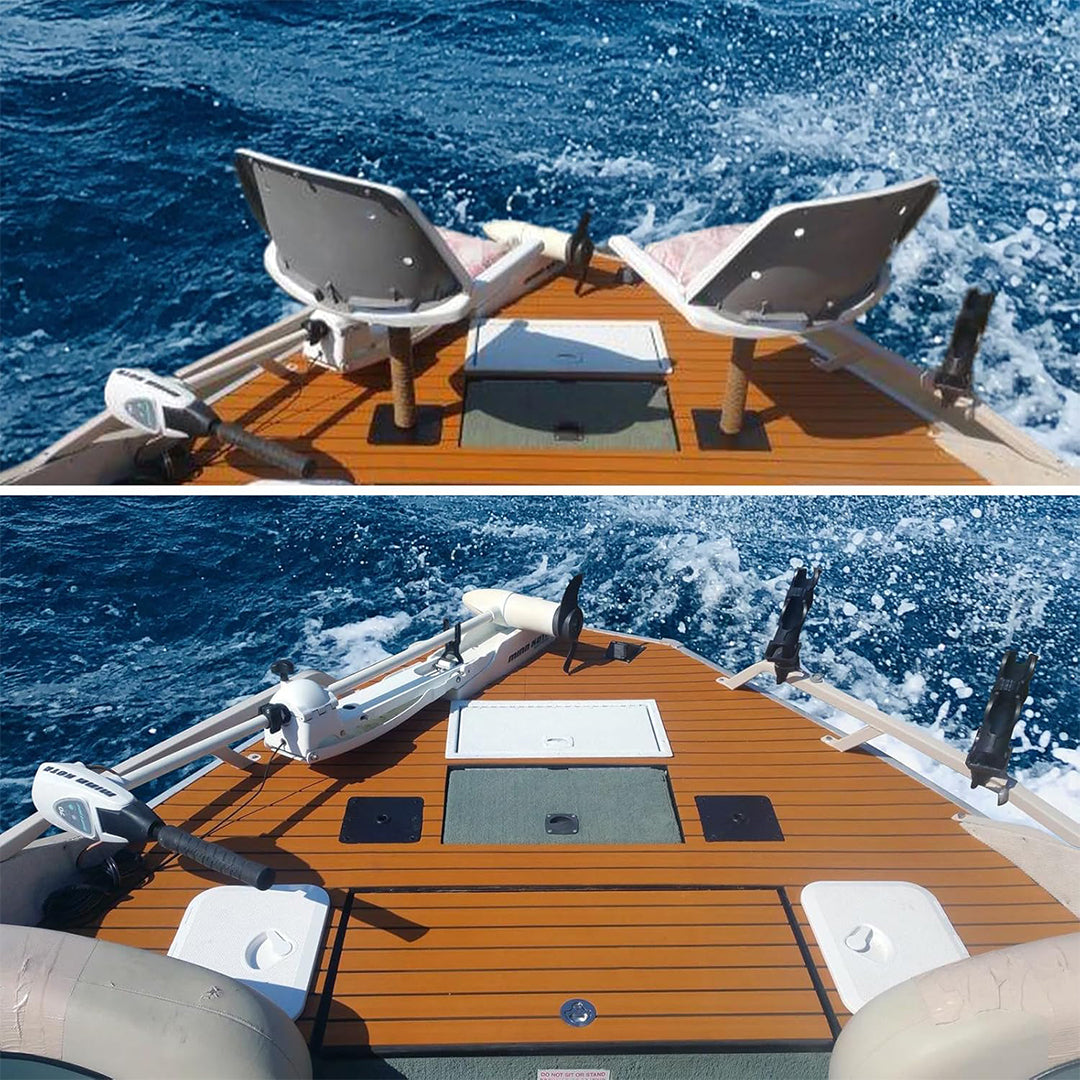 HITORHIKE 360° Fishing Rod Holder for Square Tube 2 PCS