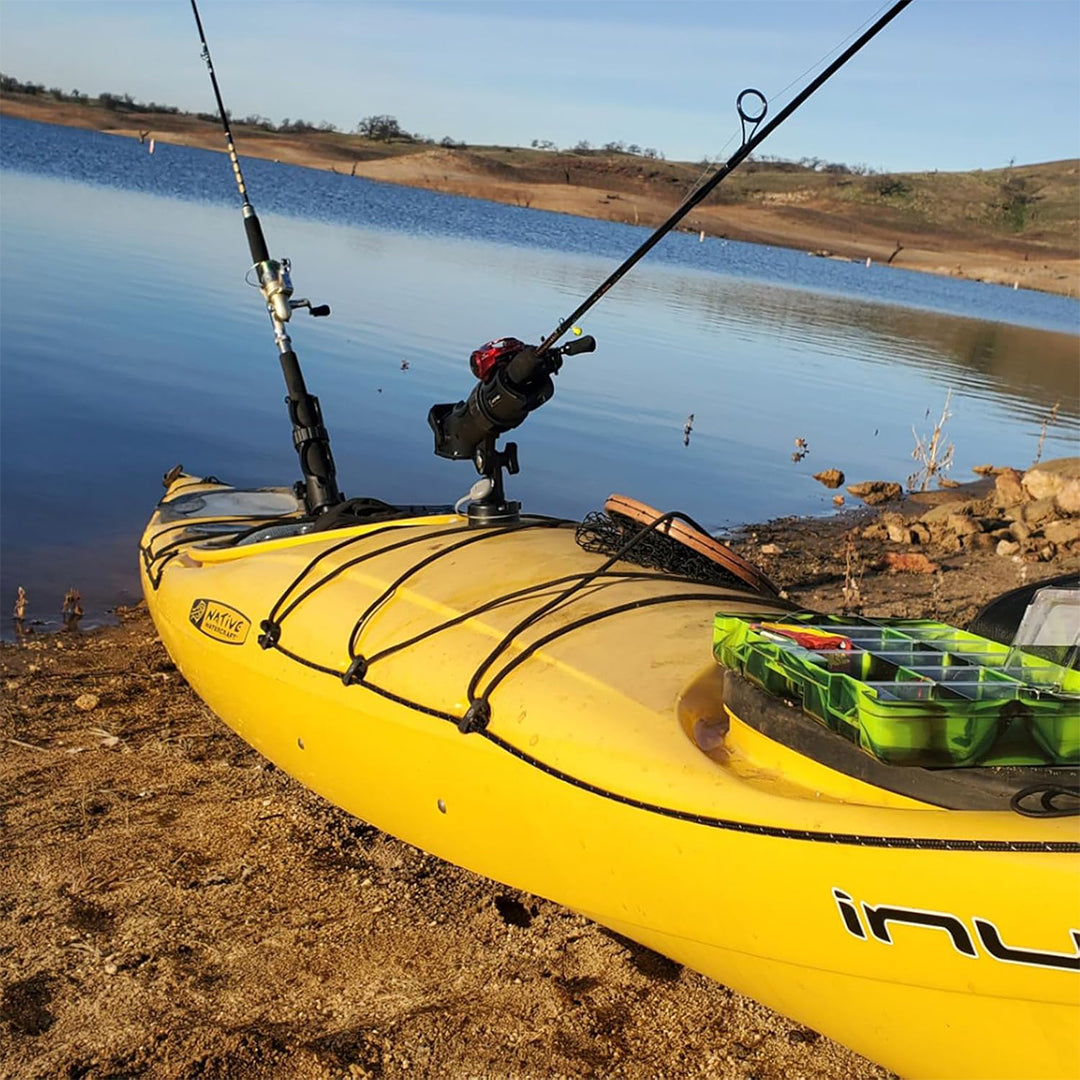 HITORHIKE Fishing Rod Holder Universal Fit Kit Allows for 360-degree Adjustment Kayak Fishing Boat Powerlock Rod Holder