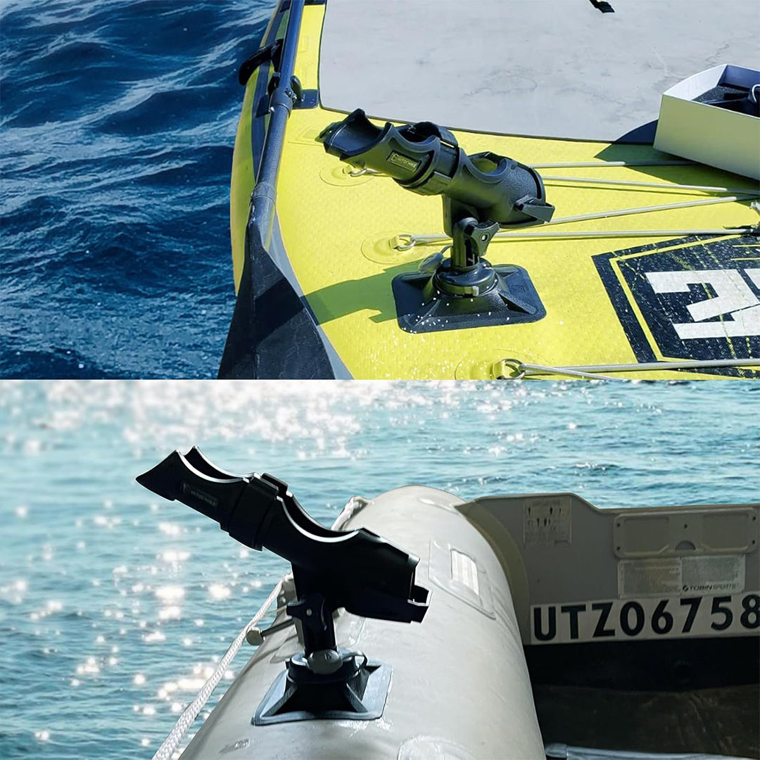 HITORHIKE Fishing Rod Holder Universal Fit Kit Allows for 360-degree Adjustment Kayak Fishing Boat Powerlock Rod Holder