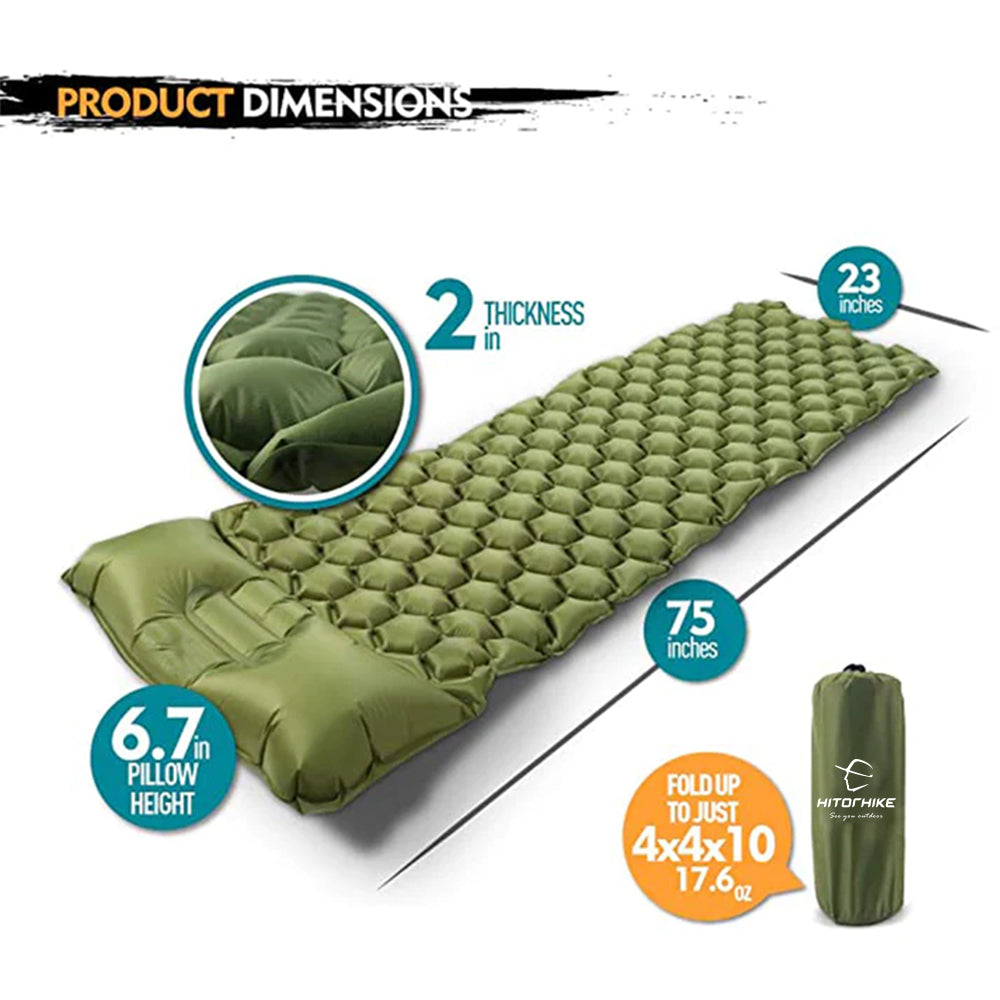 HITORHIKE ® SLEEPING PAD| THE #1 OUTDOOR SLEEPING MATTRESS
