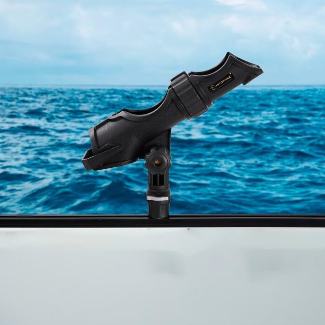 HITORHIKE 360° Mini Track Mount Fishing Rod Holder 1 PC