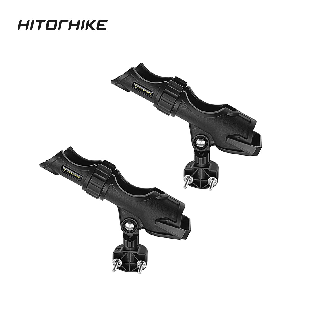 hitorhike fishing rod holder with Aluminum Alloy Base 2 PCS Hitorhike Flexibility of Uninstallation HITORHIKE 360 Fishing Rod Holder