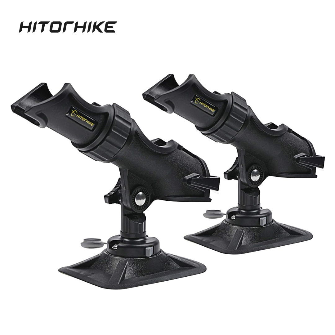 HITORHIKE 360° Fishing Rod Holder with PVC Mounts 2 PCS