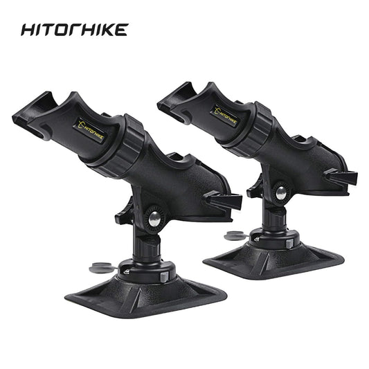 HITORHIKE 360° Fishing Rod Holder with PVC Mounts 2 PCS