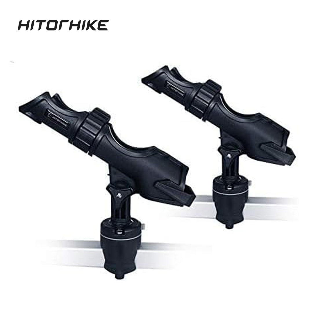 hitorhike fishing rod holder with Aluminum Alloy Base 2 PCS Hitorhike Flexibility of Uninstallation HITORHIKE 360 Fishing Rod Holder