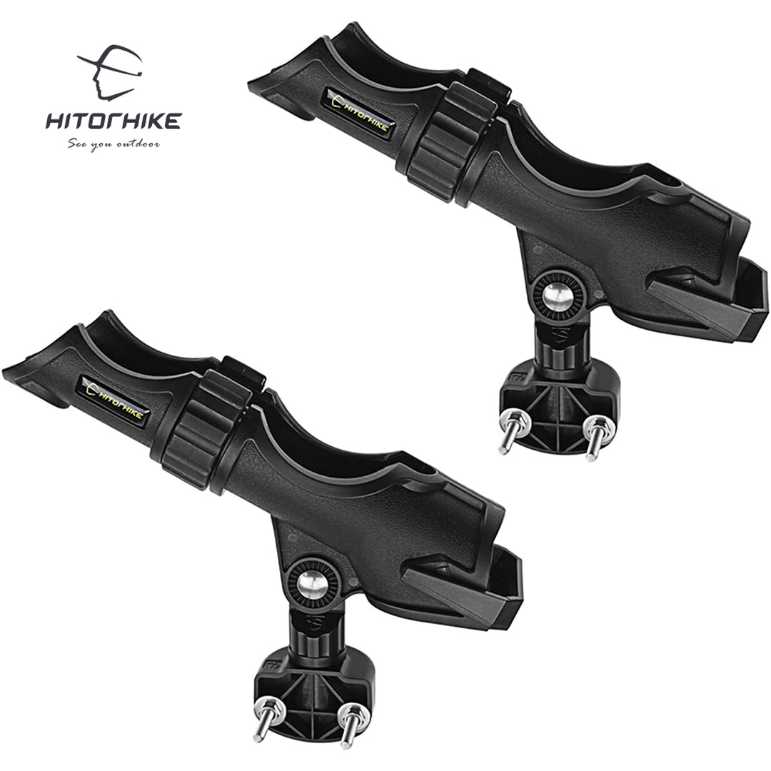 HITORHIKE Fishing Rod Holder Universal Fit Kit Allows for 360-degree Adjustment Kayak Fishing Boat Powerlock Rod Holder