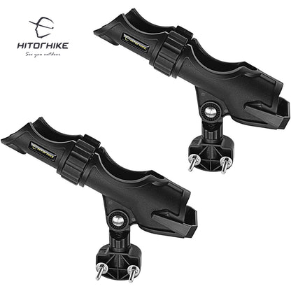 HITORHIKE Fishing Rod Holder Universal Fit Kit Allows for 360-degree Adjustment Kayak Fishing Boat Powerlock Rod Holder