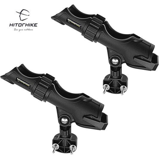 HITORHIKE Fishing Rod Holder Universal Fit Kit Allows for 360-degree Adjustment Kayak Fishing Boat Powerlock Rod Holder
