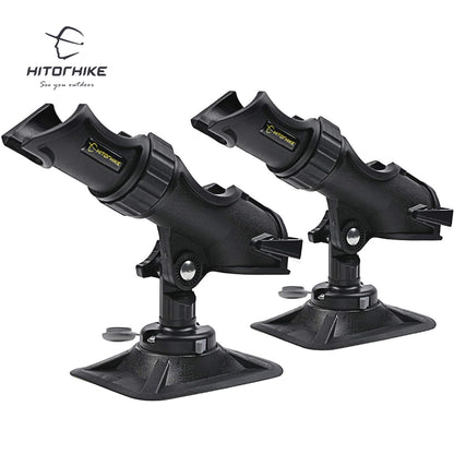 HITORHIKE Fishing Rod Holder Universal Fit Kit Allows for 360-degree Adjustment Kayak Fishing Boat Powerlock Rod Holder