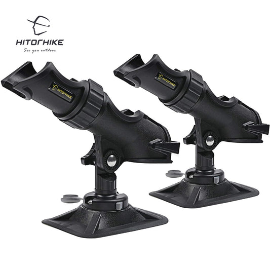 HITORHIKE Fishing Rod Holder Universal Fit Kit Allows for 360-degree Adjustment Kayak Fishing Boat Powerlock Rod Holder
