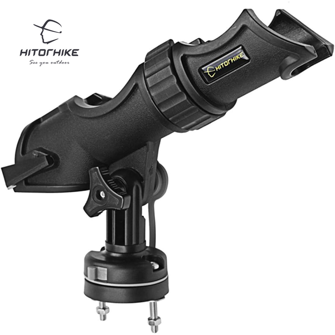 HITORHIKE Fishing Rod Holder Universal Fit Kit Allows for 360-degree Adjustment Kayak Fishing Boat Powerlock Rod Holder