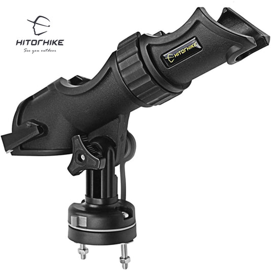 HITORHIKE Fishing Rod Holder Universal Fit Kit Allows for 360-degree Adjustment Kayak Fishing Boat Powerlock Rod Holder