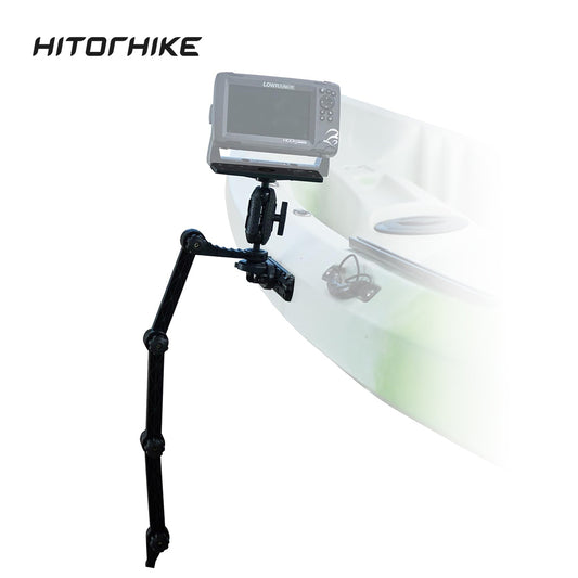 HITORHIKE Universal Fish Finder Side Track Mount Base Pro Max Set for Kayak(with Arms and Track)