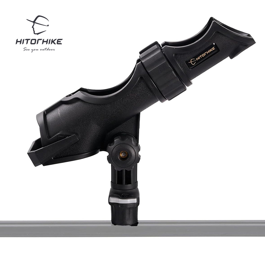 HITORHIKE Fishing Rod Holder Universal Fit Kit Allows for 360-degree Adjustment Kayak Fishing Boat Powerlock Rod Holder