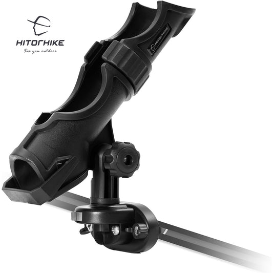 HITORHIKE Fishing Rod Holder Universal Fit Kit Allows for 360-degree Adjustment Kayak Fishing Boat Powerlock Rod Holder