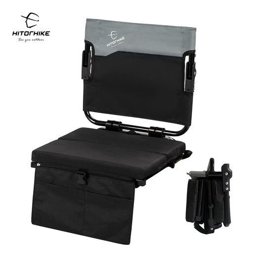 HITORHIKE Stadium Seat for Bleachers with Back Support and Cushion Includes Shoulder Strap Foldable Stadium Seat Chairs for Sports Games Outdoor Concerts and Camping Activities