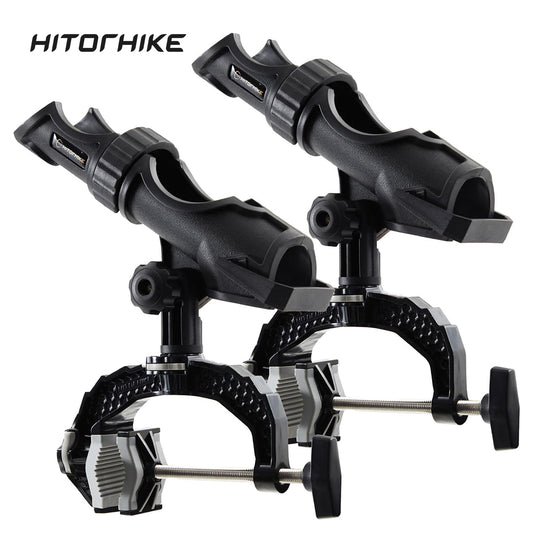 HITORHIKE Fishing Rod Holder with Aluminum Alloy Base 2 PCS