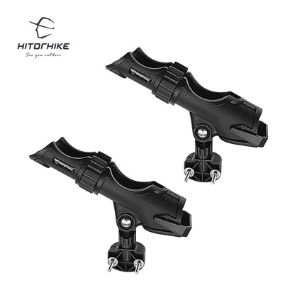 HITORHIKE Fishing Rod Holder Universal Fit Kit Allows for 360-degree Adjustment Kayak Fishing Boat Powerlock Rod Holder