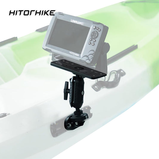 HITORHIKE Universal Fish Finder Side Track Mount Base Set for Kayak