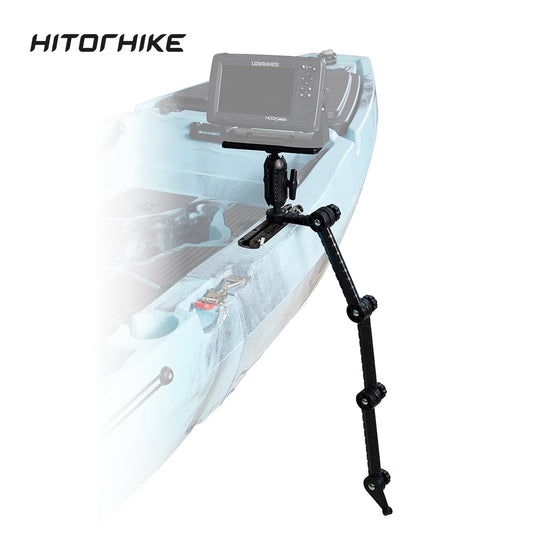 HITORHIKE Universal Fish Finder Track Mount Base Pro Max Set for Kayak(with Arms and Track)