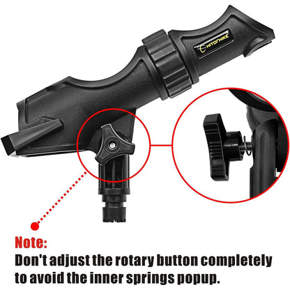 HITORHIKE Fishing Rod Holder Universal Fit Kit Allows for 360-degree Adjustment Kayak Fishing Boat Powerlock Rod Holder