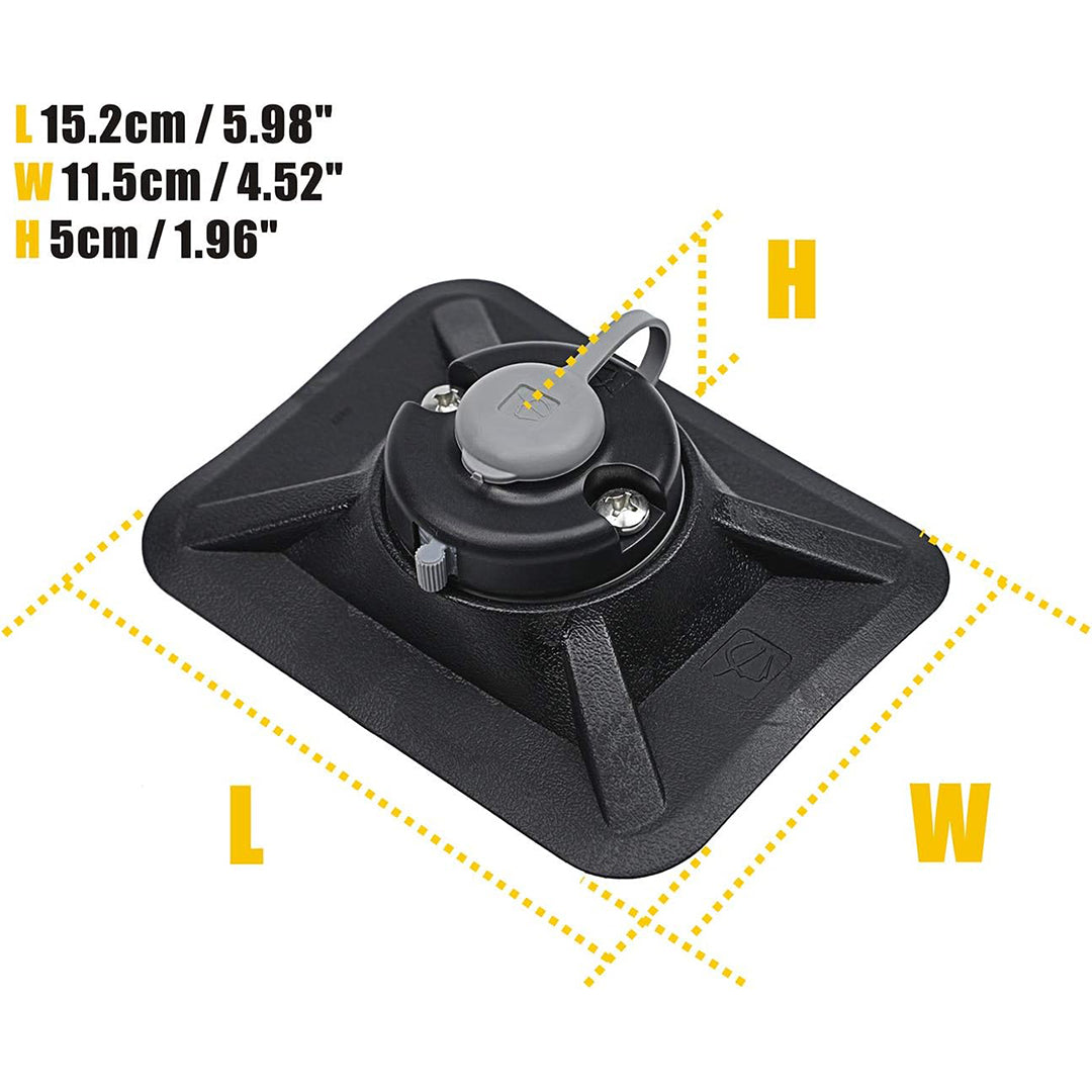 HITORHIKE Fishing Rod Holder Universal Fit Kit Allows for 360-degree Adjustment Kayak Fishing Boat Powerlock Rod Holder