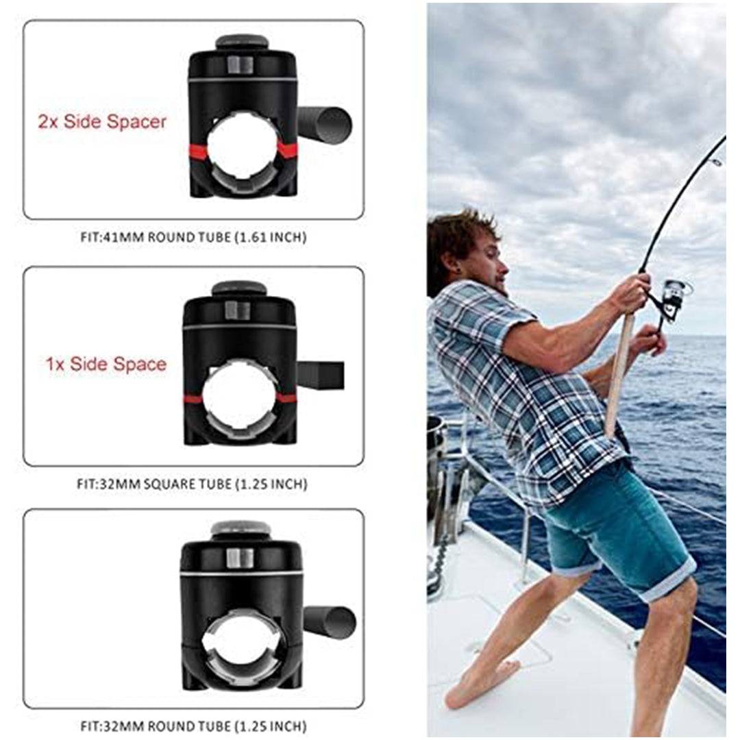 HITORHIKE Fishing Rod Holder Universal Fit Kit Allows for 360-degree Adjustment Kayak Fishing Boat Powerlock Rod Holder