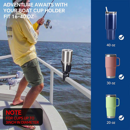 HITORHIKE Marine Cup Holder for Square Tube 1 PC