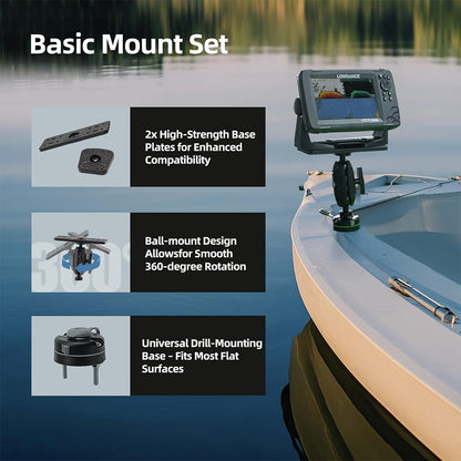 HITORHIKE Universal Fish Finder Basic Mount Set for Kayak