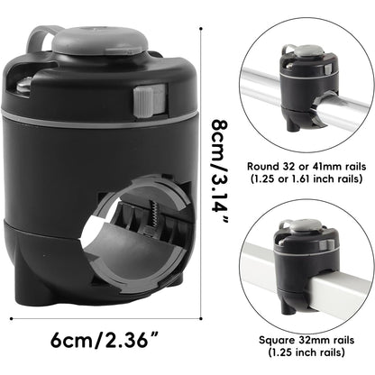 HITORHIKE Boat Fishing Accessories Square Round Rail Mounting Adapter