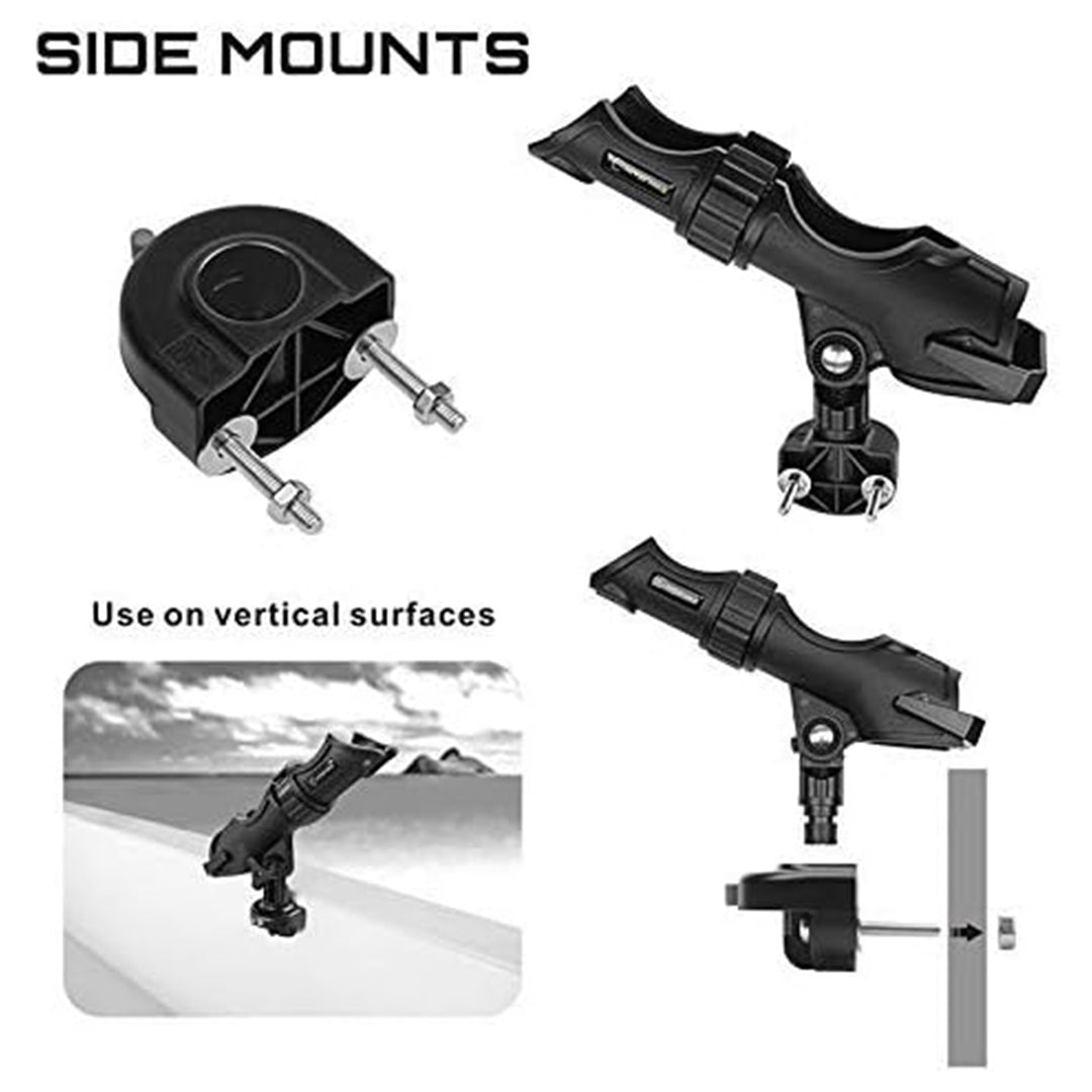 HITORHIKE Fishing Rod Holder Universal Fit Kit Allows for 360-degree Adjustment Kayak Fishing Boat Powerlock Rod Holder