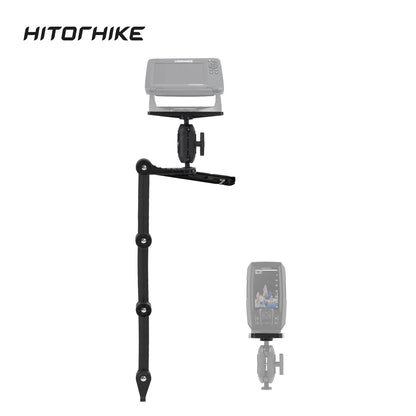 HITORHIKE Universal Fish Finder Track Mount Base Pro Max Set for Kayak(with Arms and Track)