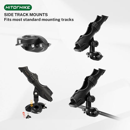 HITORHIKE Fishing Rod Holder Universal Fit Kit Allows for 360-degree Adjustment Kayak Fishing Boat Powerlock Rod Holder